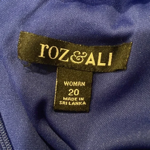 20 Roz & Ali blue sparkle dress - NWT - Picture 5 of 6